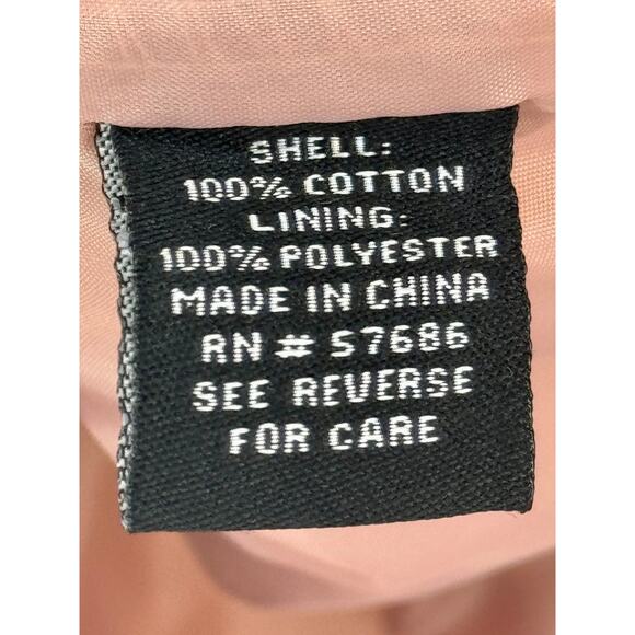 New Look Pale Pink Cotton Drawstring Waist w/ Pockets and Hood Jacket Size S - Picture 5 of 6